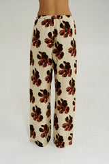 Wide Leg Pant Butter Fleur by Summi Summi – floral linen blend wide leg pants with elastic drawstring waist.