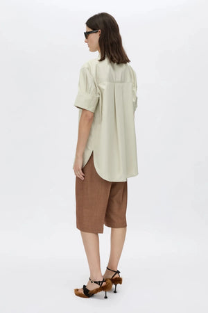 Winslow Short Sleeve Shirt by Camilla and Marc, cotton-blend collared shirt with cuff detail, a versatile trendy staple perfect for warm days.