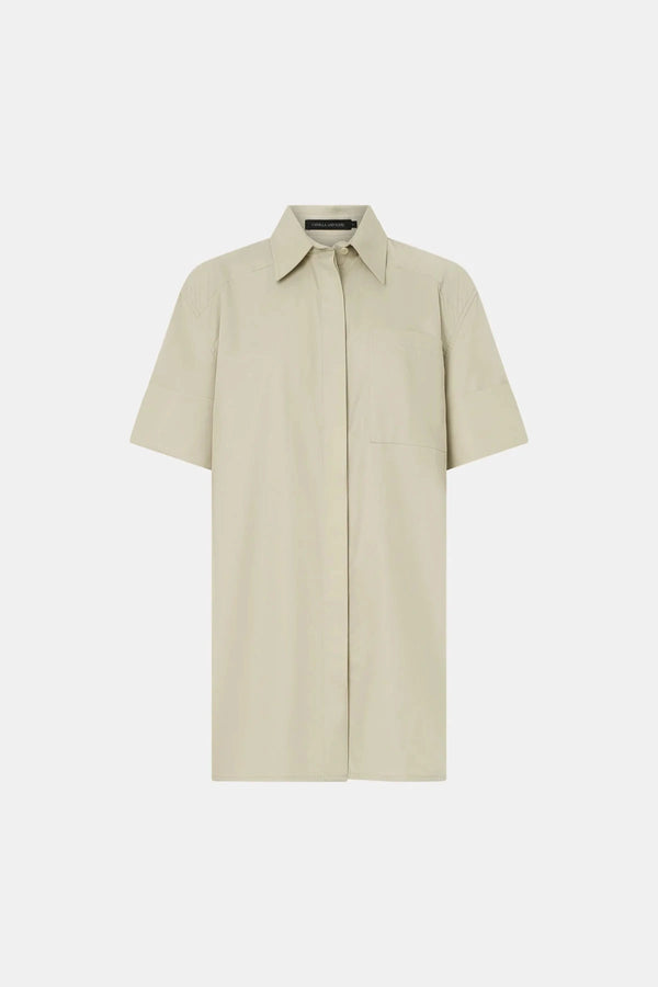 Winslow Short Sleeve Shirt by Camilla and Marc, cotton-blend collared shirt with cuff detail, a versatile trendy staple perfect for warm days.
