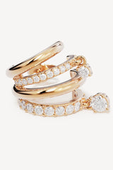 With Every Breath Illusion Hoops by By Charlotte, 18k gold vermeil illusion hoop earrings with cubic zirconia sparkle.
