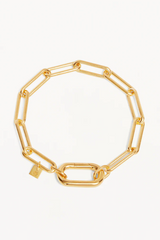 With Love Annex Link Bracelet in 18k Gold Vermeil by By Charlotte, versatile bracelet with annex links for personalized pendants, perfect for expressing love and self-expression through customized layers.