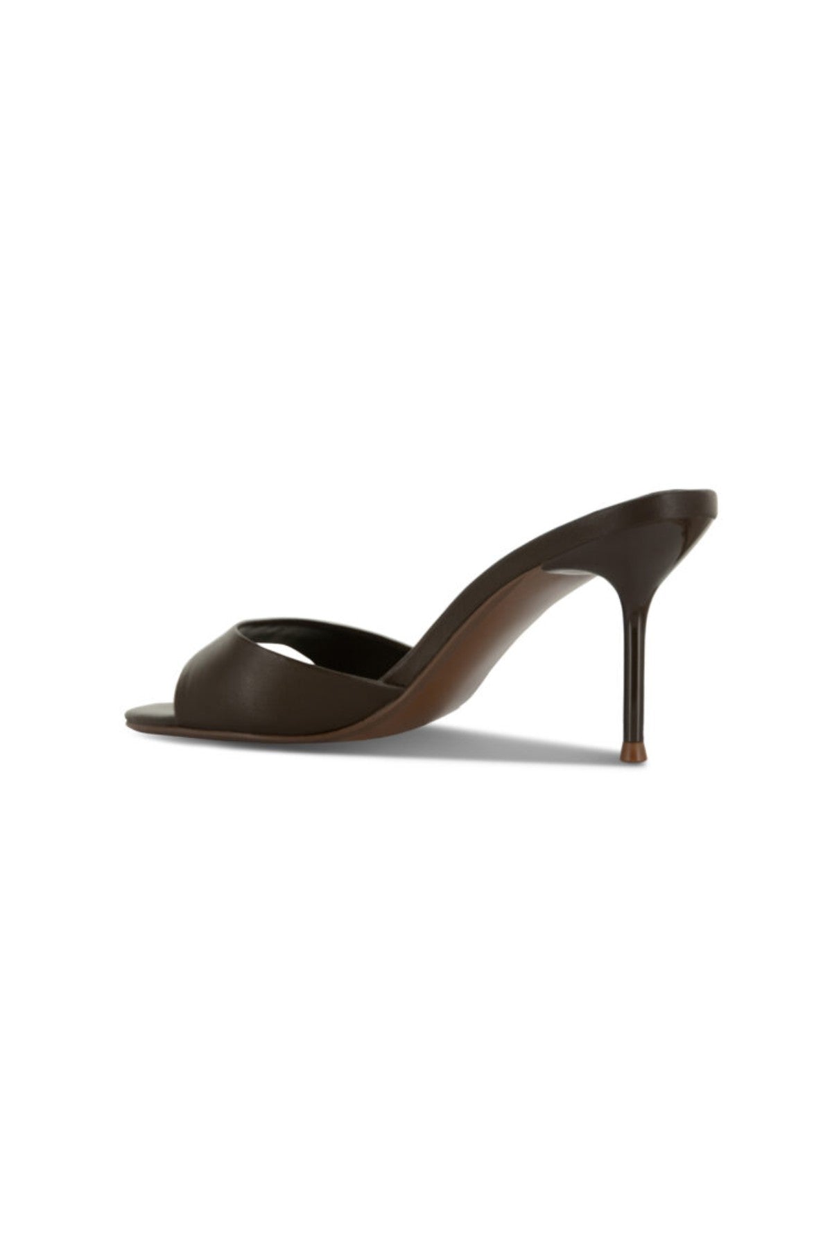 Wren III Heels by Senso – espresso kid leather slip-on heels with a rounded toe and 80mm heel, perfect for polished day-to-night outfits.