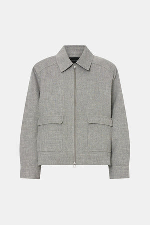 Wright Collared Jacket by Camilla and Marc, cotton-blend jacket with boucle collar and tailored utility style, a trendy polished piece perfect for layering.
