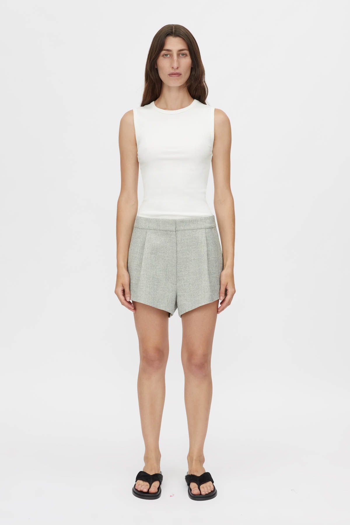 Wright Short by Camilla and Marc, tailored mid-rise short with pleats and side pockets, a polished trendy staple perfect for everyday wear.