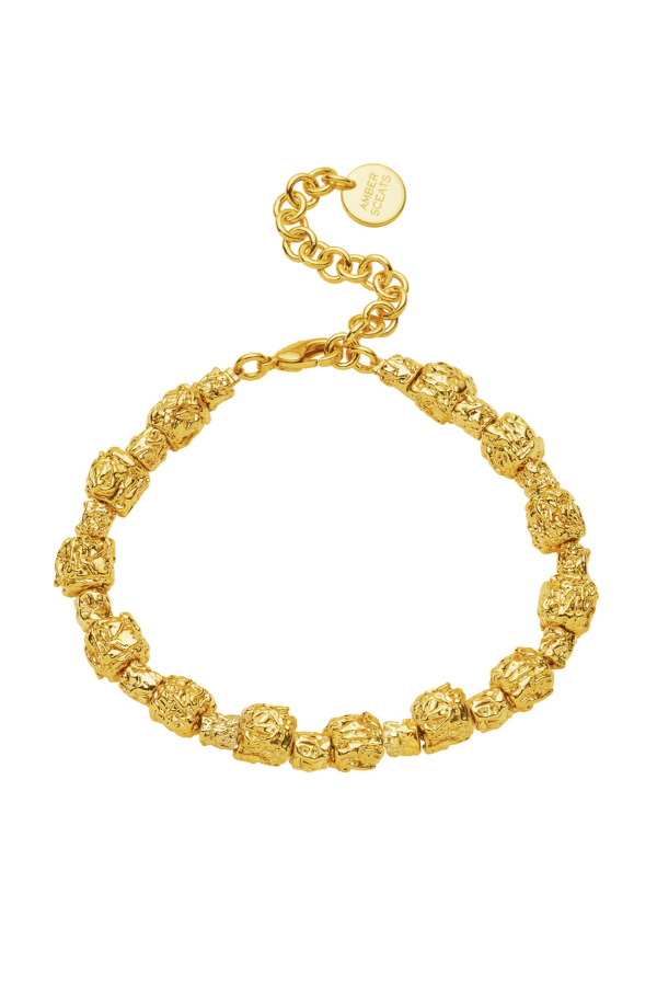 Fayette Bracelet by Amber Sceats, handcrafted in Italy with 24K gold plating, a timeless and elegant piece perfect for solo wear or stacking.