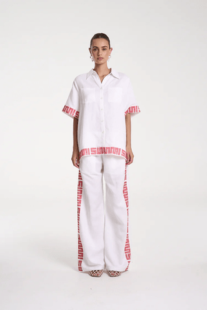 Summi Summi | Sig Linen Shirt Neon Plaid | Girls with Gems