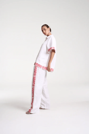 Summi Summi | Sig Linen Shirt Neon Plaid | Girls with Gems