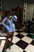 Khirzad Femme | Femme Fatele Mini Skirt Baby Blue | Girls with Gems 
