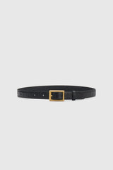 Sonny Eel Belt Black by Camilla and Marc, leather belt with square buckle, perfect for elevating everyday styling