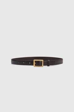 Sonny Eel Belt Burgundy by Camilla and Marc, leather belt with square buckle, perfect for elevating everyday styling