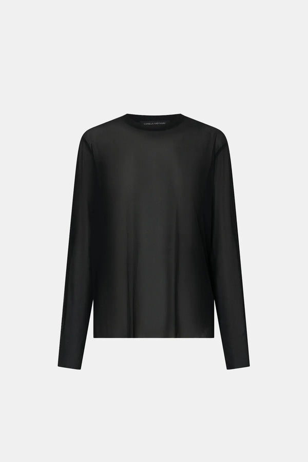 Marie Long Sleeve Top Black