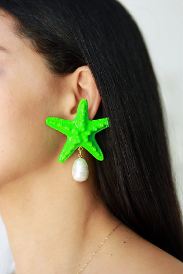 Julietta Jewellery | Mermaid Drop Earrings Green | Girls with Gems