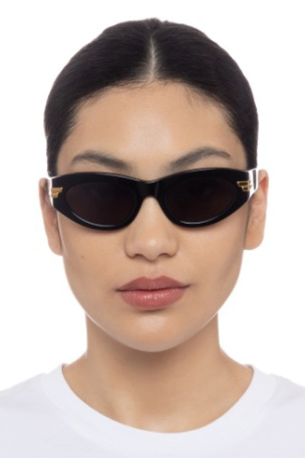 Bottega Veneta Ladies Asian Fit Havana Sunglasses Green BV0160SA 58 002  889652131481 - Sunglasses - Jomashop