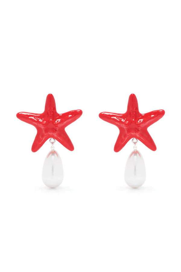 Shop Julietta | Mermaid Drop Earrings Red | Girls with Gems
