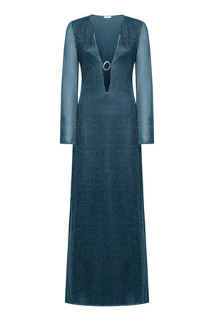 Lumiere O Long Kaftan Peacock