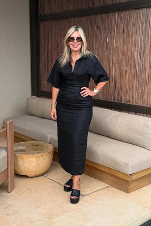 Lefka Midi Dress Black