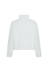 White Luella Windbreaker Jacket with a lightweight, hooded design and front zipper closure.