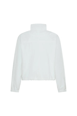 White Luella Windbreaker Jacket with a lightweight, hooded design and front zipper closure.