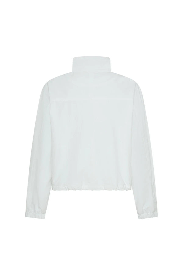 White Luella Windbreaker Jacket with a lightweight, hooded design and front zipper closure.