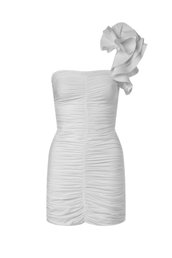 Maygel Coronel | Equinoccio Dress Off White | Girls with Gems