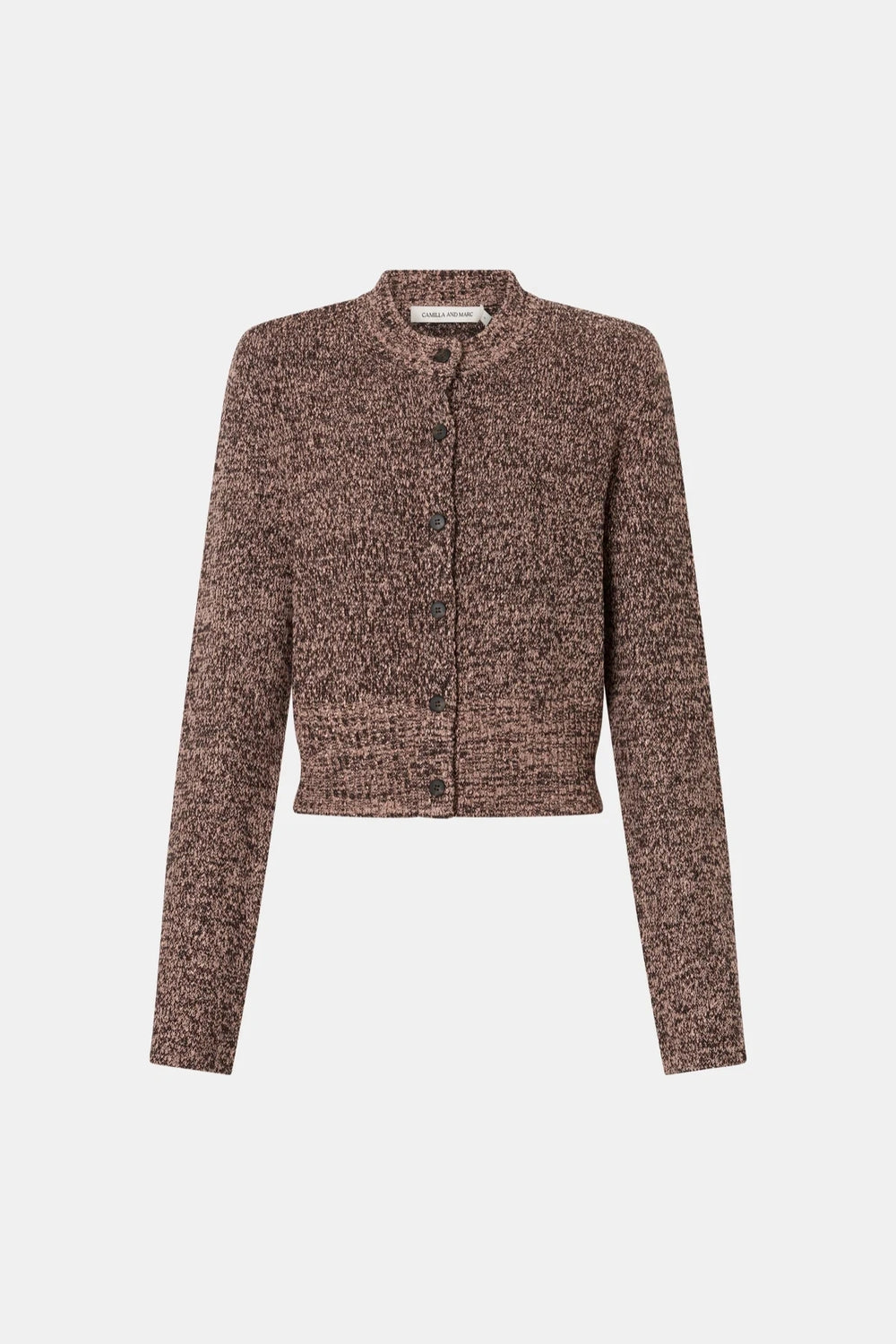 Botticino Knit Cardigan Black Plum by Camilla and Marc, structured knit cardigan, perfect for elevated winter outfits