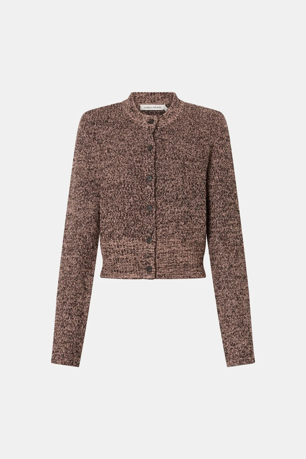 Botticino Knit Cardigan Black Plum by Camilla and Marc, structured knit cardigan, perfect for elevated winter outfits