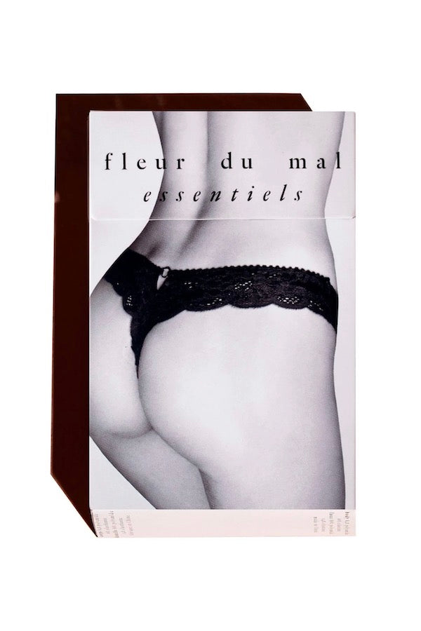 Fleur Du Mal | Charlotte Lace Seamless Thong White | Girls With Gems