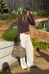 Ella Squire Relaxed Suit Pant Ivory