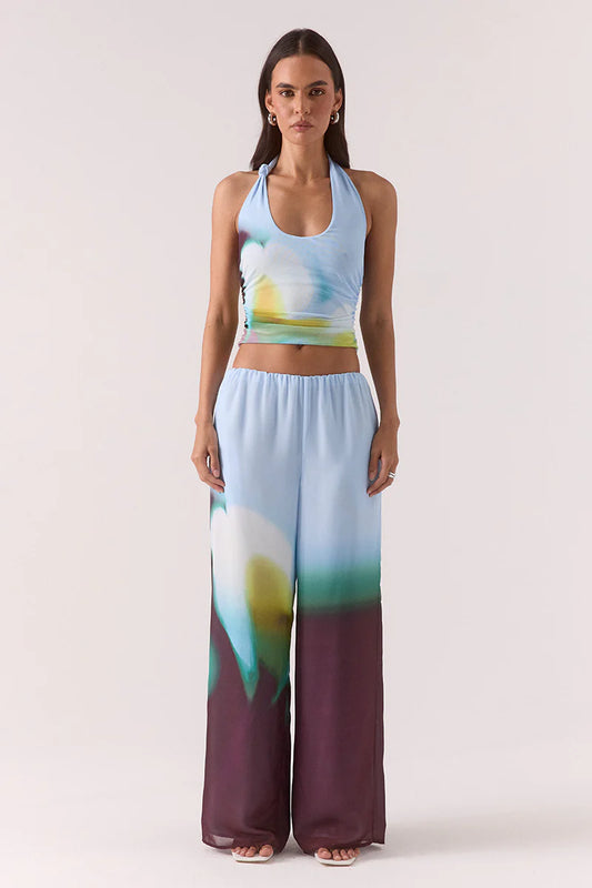 Zinnia Mesh Top Azure