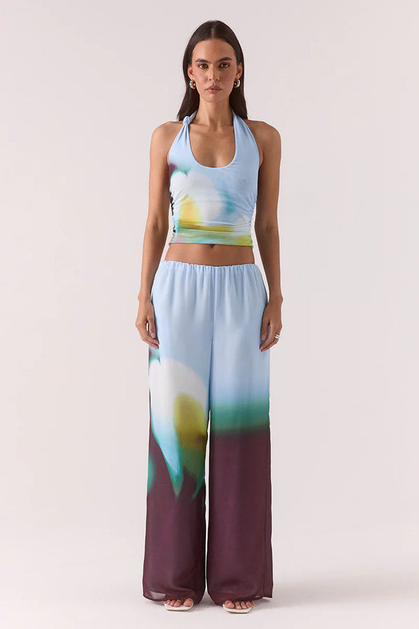 Zinnia Mesh Top Azure