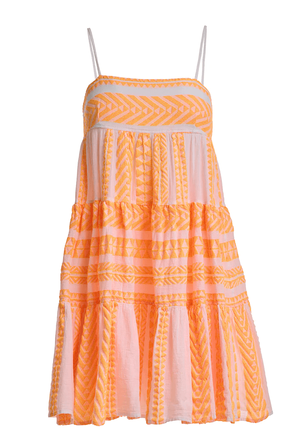 Lipsi Dress Neon Orange/Off White 377.2 - Devotion
