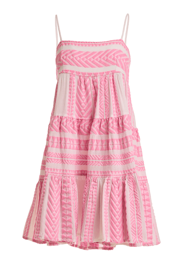 Lipsi Dress Neon Pink/Off White 377.2 - Devotion