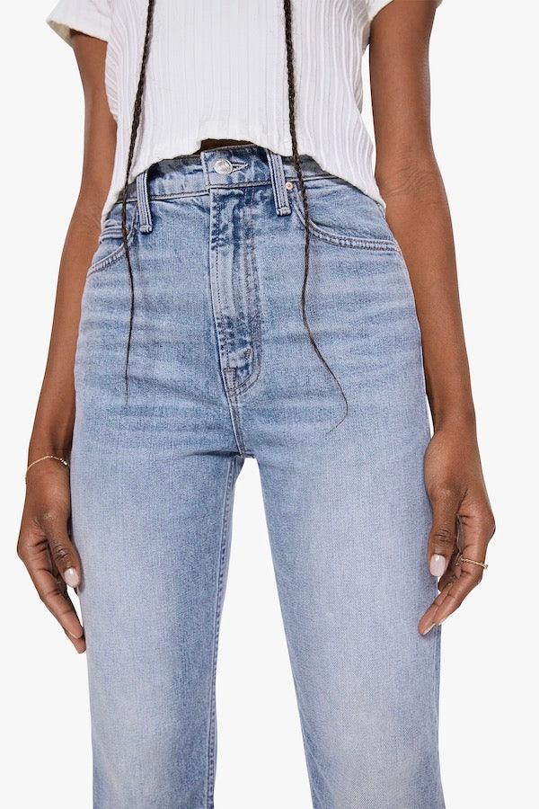 High Waisted Rider Ankle Salt Of The Earth - Mother Denim