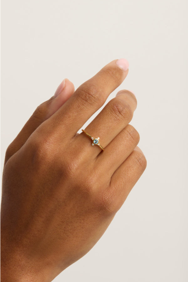By Charlotte | Gold Chasing Dreams Ring | Girls with Gems