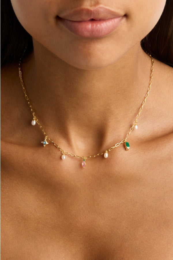 By Charlotte | Gold Connect To The Universe Choker | Girls with Gems