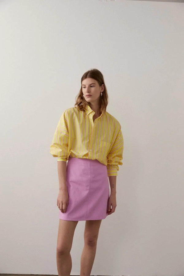 Blanca | Georgia Shirt Yellow/Pink | Girls With Gems