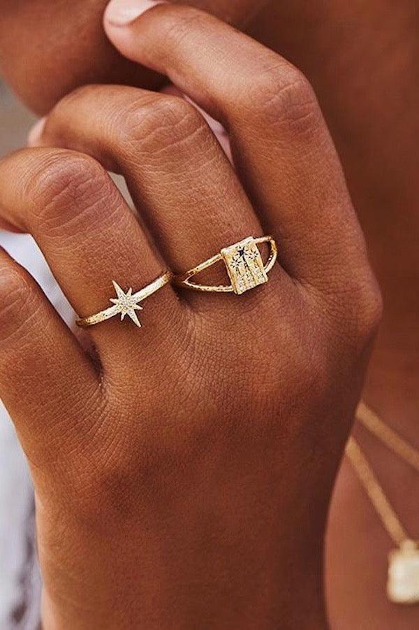 Gold Starlight Ring - By Charlotte