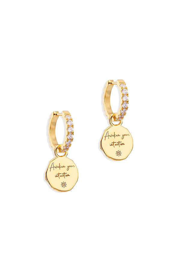 By Charlotte | Gold Awaken Hoops | Girls with Gems