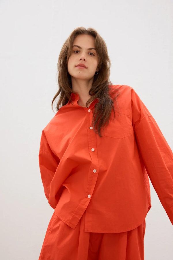 The Chiara Shirt Real Red - LMND
