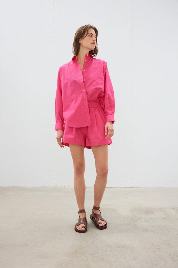 The Chiara Shirt Hyper Pink - LMND