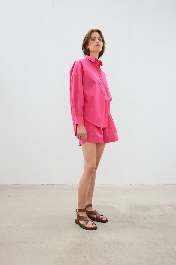 The Chiara Shirt Hyper Pink - LMND
