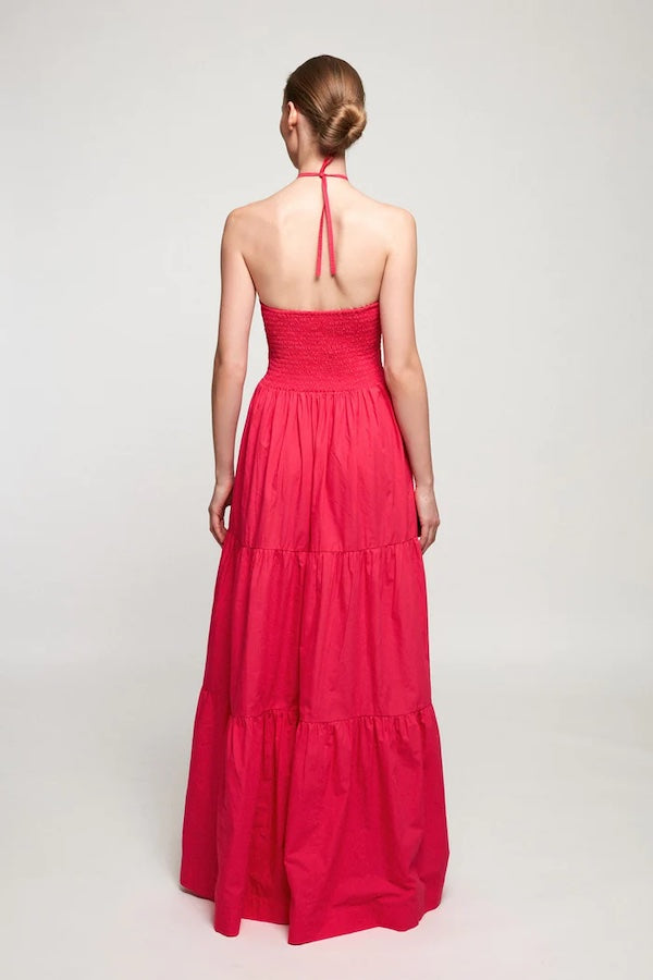 S/W/F Boutique | Rosado Diamond Tiered Maxi Dress | Girls with Gems