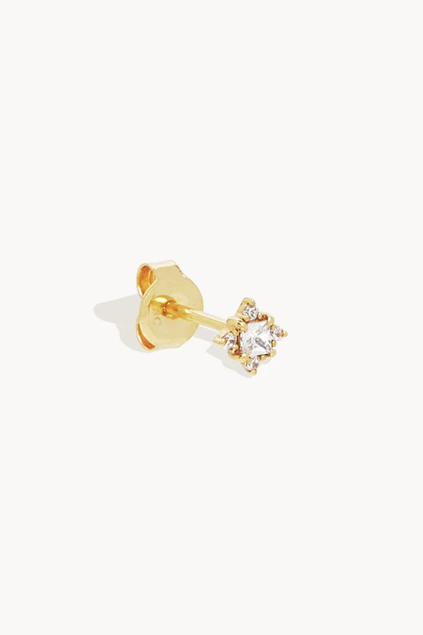 By Charlotte | 14kt Gold Endless Light Stud Earring | Girls with Gems