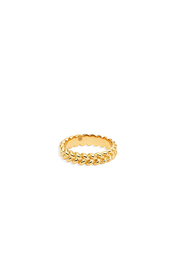 By Charlotte | Gold Intertwined Ring | Girls with Gems