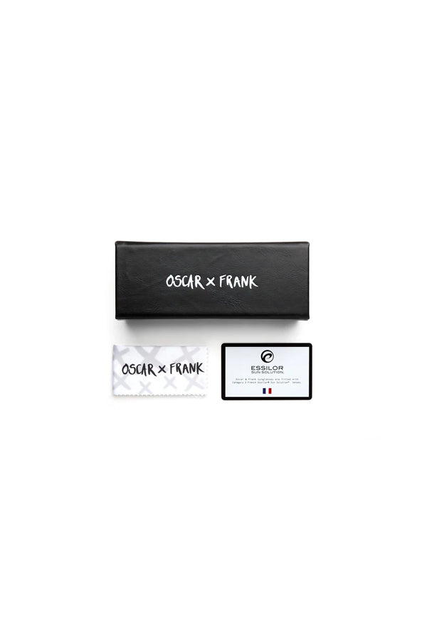 Oscar & Frank Eyewear | Citra Gloss Black White | Girls With Gems