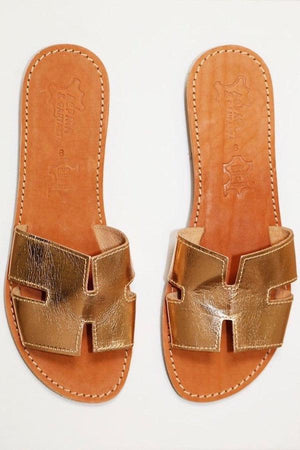 H Sandals Gold - By Girls With Gems