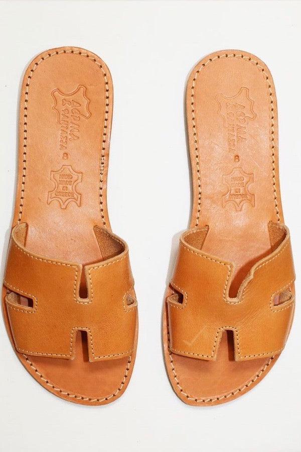 H Sandals Tan - By Girls With Gems
