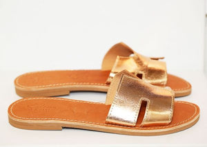 H Sandals Gold - By Girls With Gems