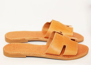 H Sandals Tan - By Girls With Gems