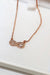 9ct Rose Gold Infinity Necklace - Al'oro